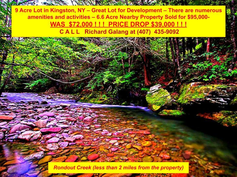 9 Acre Lot in Kingston, NY Great Lot for Development SALE PRICE 39,000